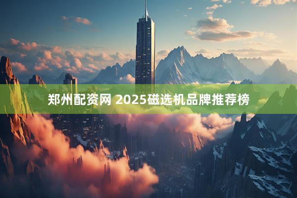 郑州配资网 2025磁选机品牌推荐榜